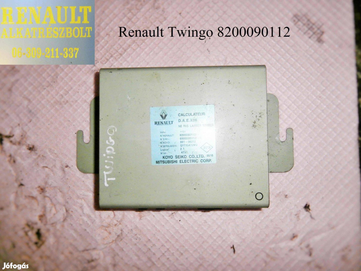 Renault Twingo 8200090112 kormányszervó vezérlő