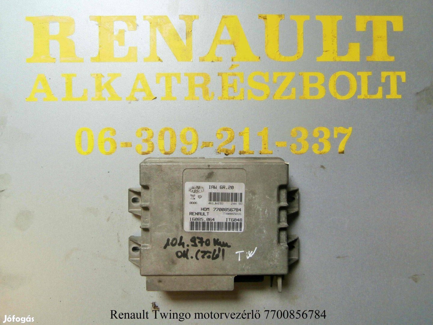 Renault Twingo motorvezérlő 7700856784