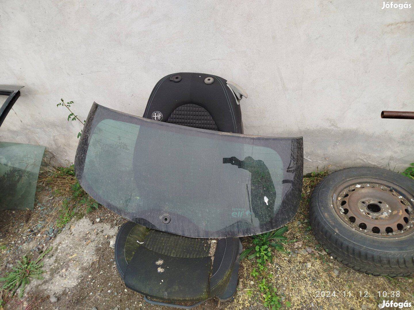 Renault clio III kombi csomagtér ajtó üveg