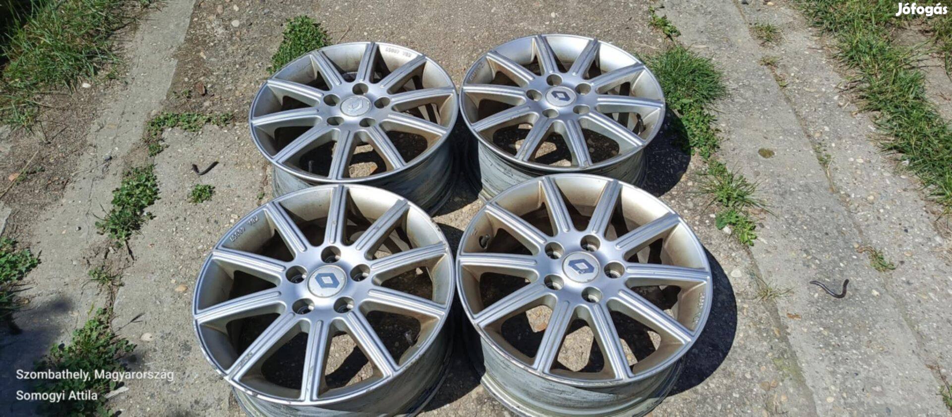 Renault gyári 16" alufelni garn. szuper áron!!