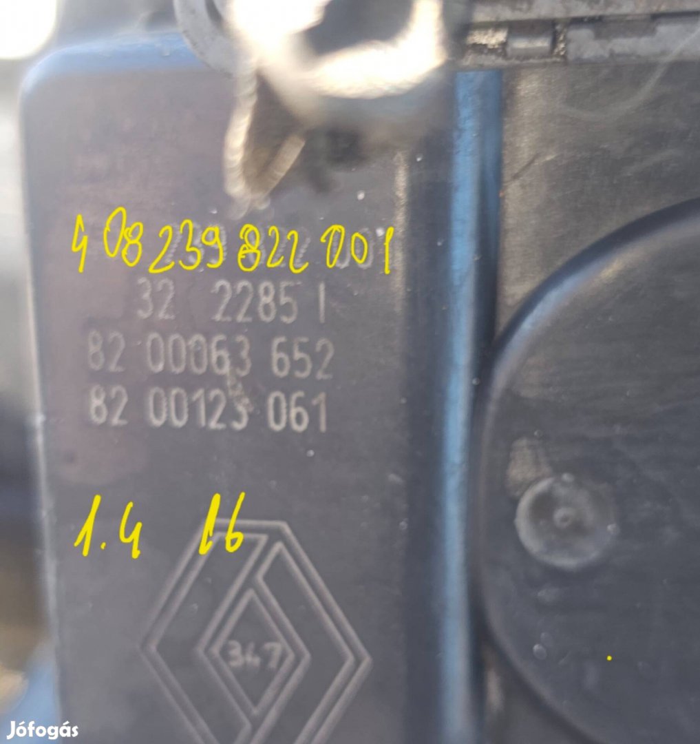 Renault megane 2 1.4 16 pillangoszelep fojtoszelep ház 20000