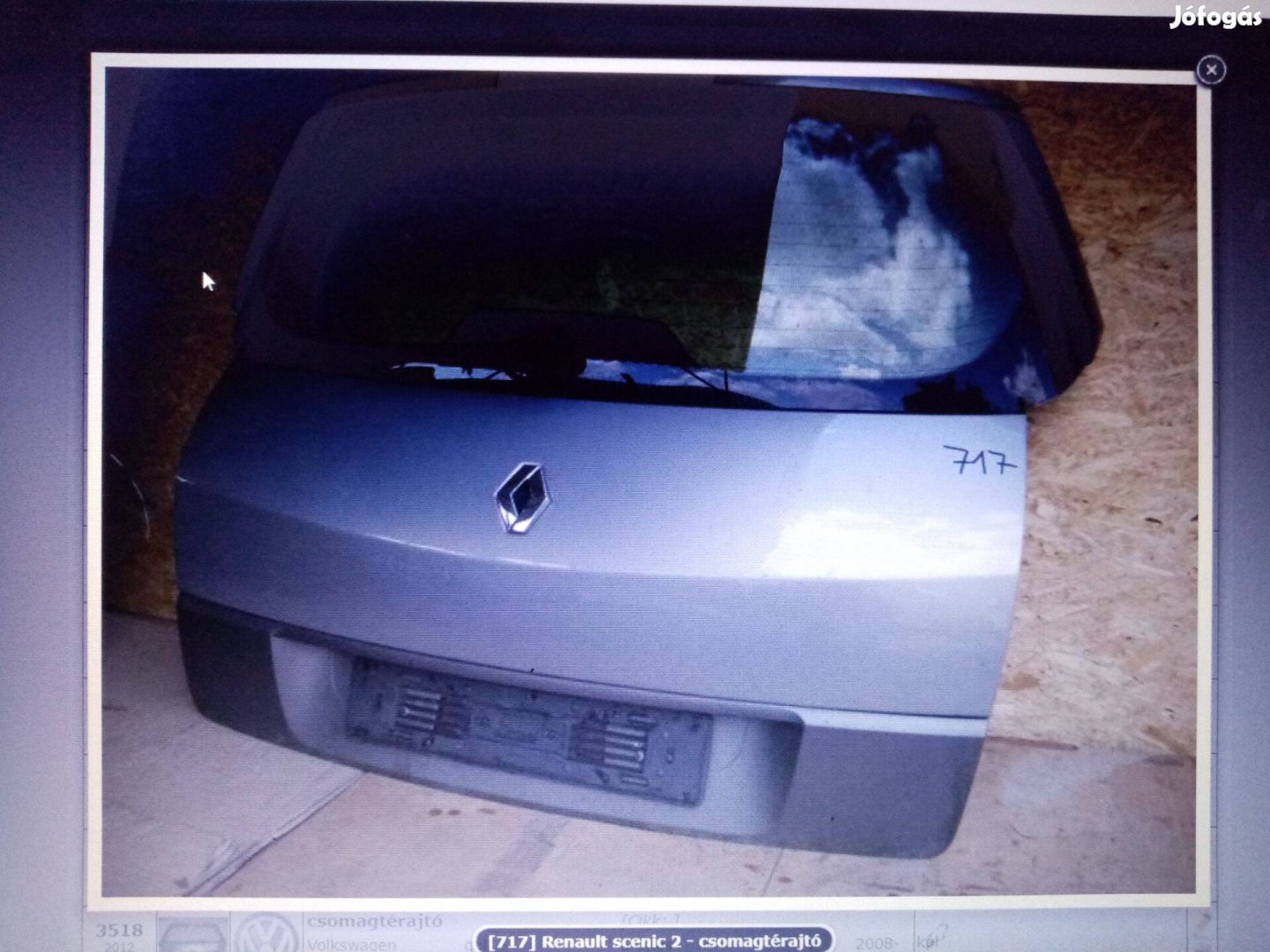 Renault scenic csomagtérajtó