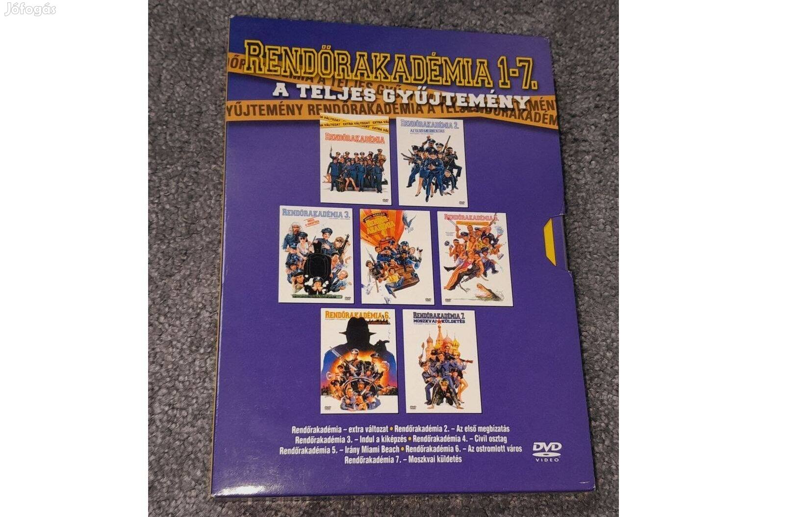 Rendőrakadémia 1 - 7 DVD Teljes sorozat Szinkronos díszdobozos karcmen