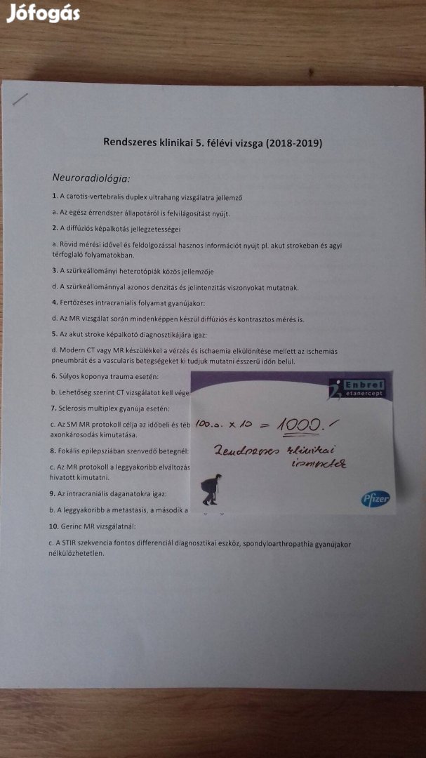 Rendszeres klinikai ismeretek képalkotó diagnosztika