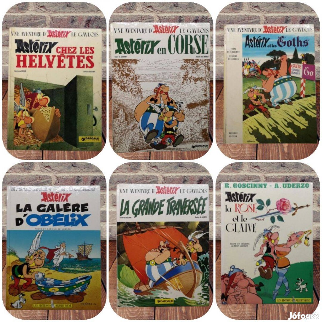 René Goscinny - Astérix 1961-1996 (francia nyelvű képregények - 15db)