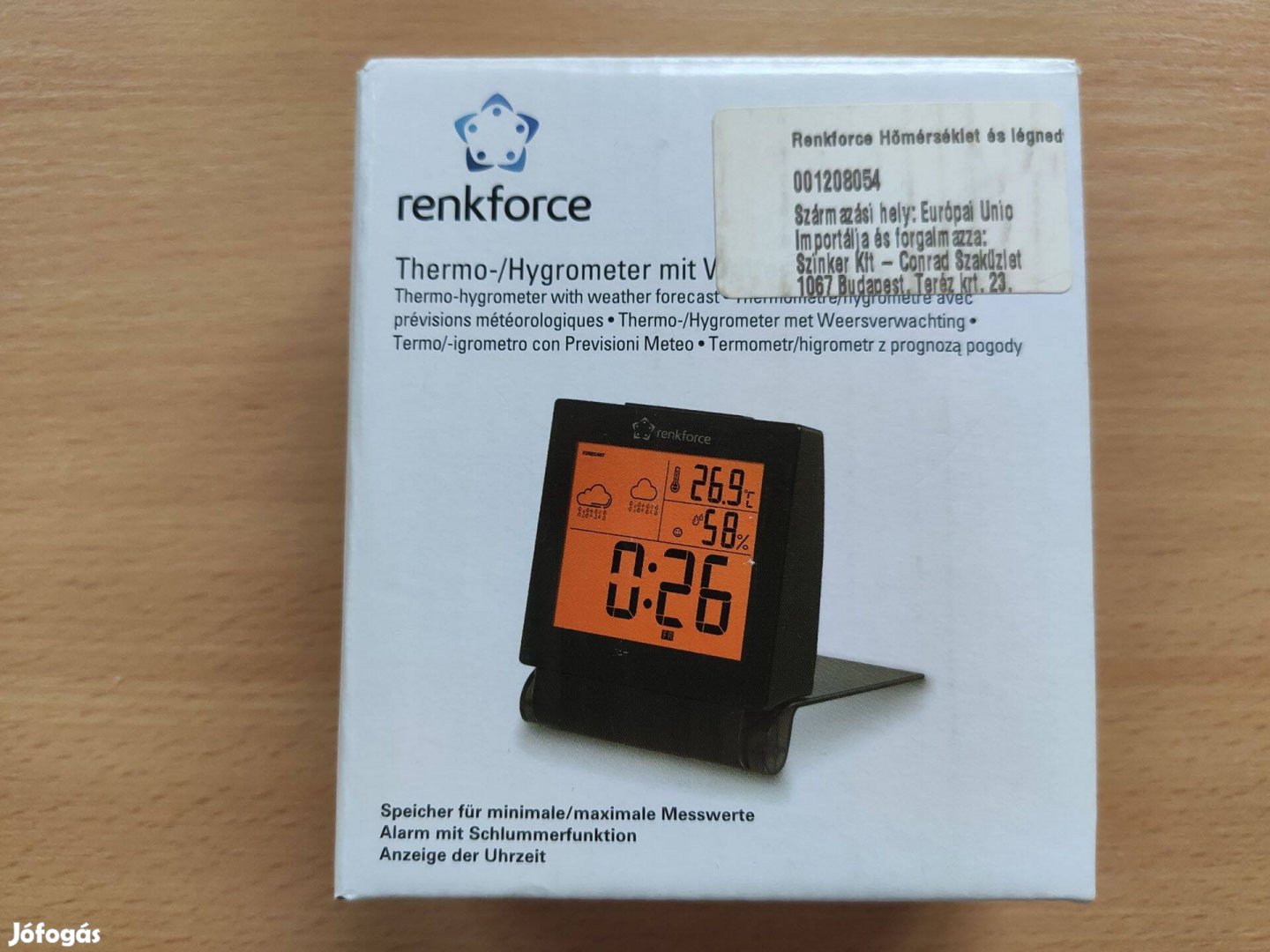 Renkforce óra és időjárás állomás