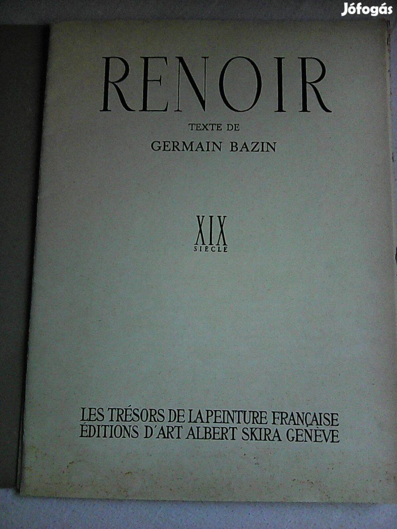 Renoir Textede Germain tizenkilencedik századbeli képekkel