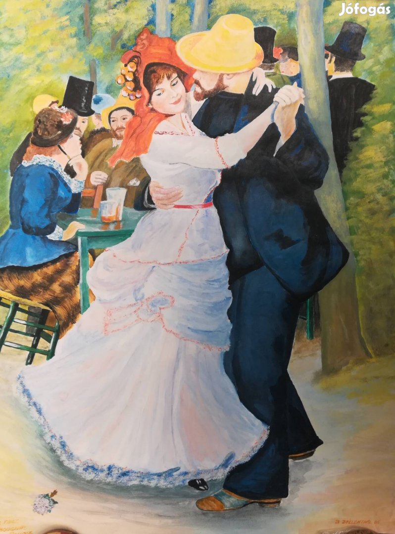 Renoir festményének akvarell másolata
