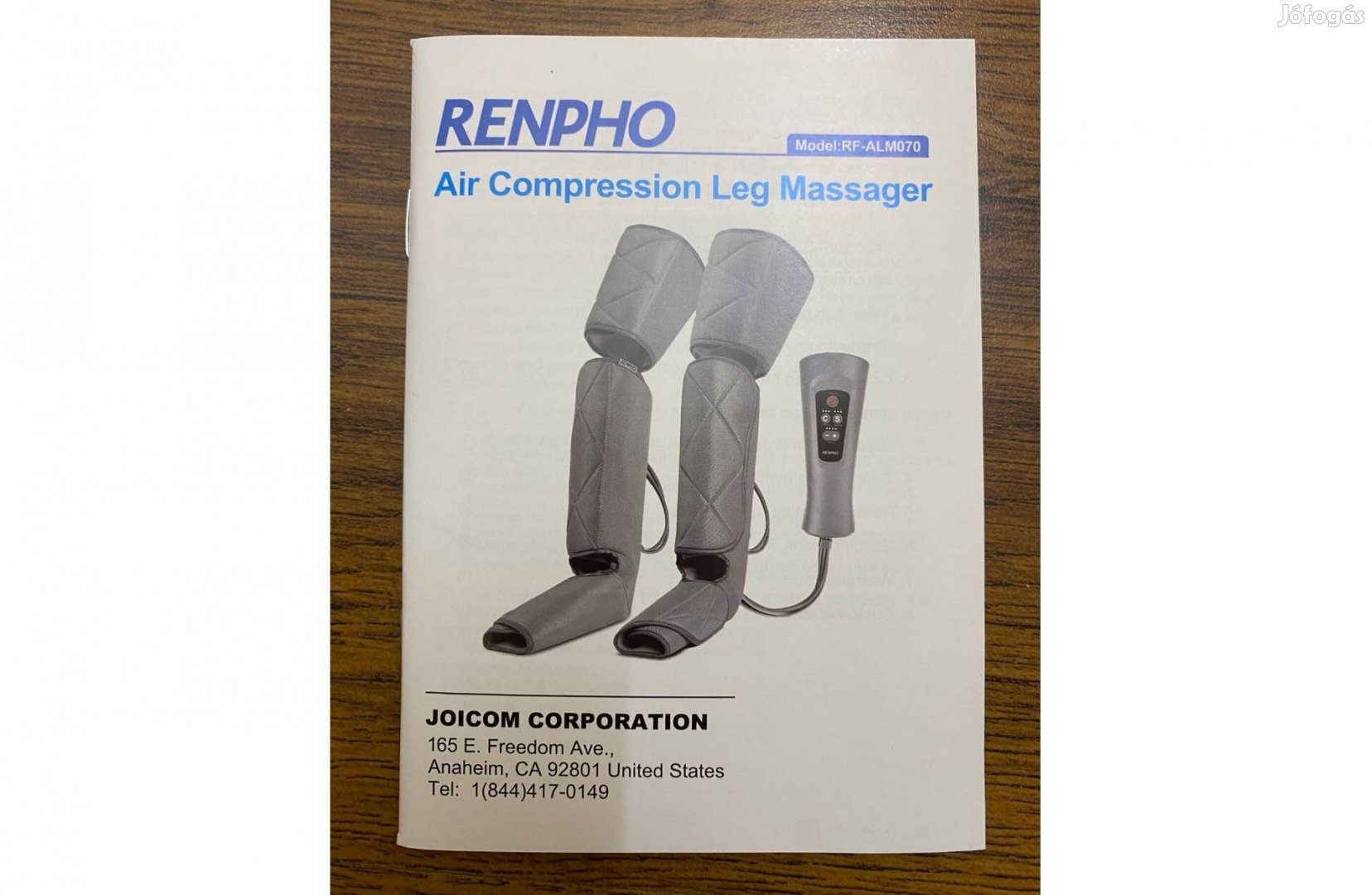 Renpho lég-kompressziós lábmasszírozó