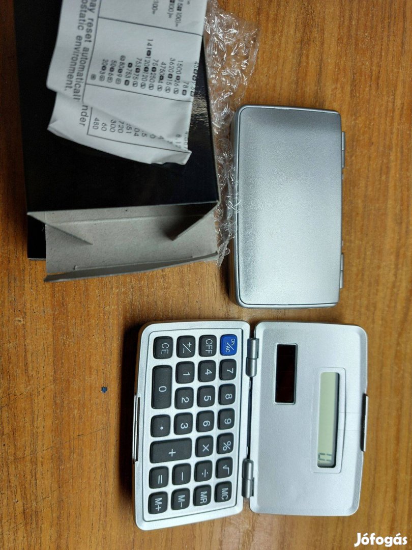 Repi ajándék napelemes számológép, vadonatúj, doboz,
