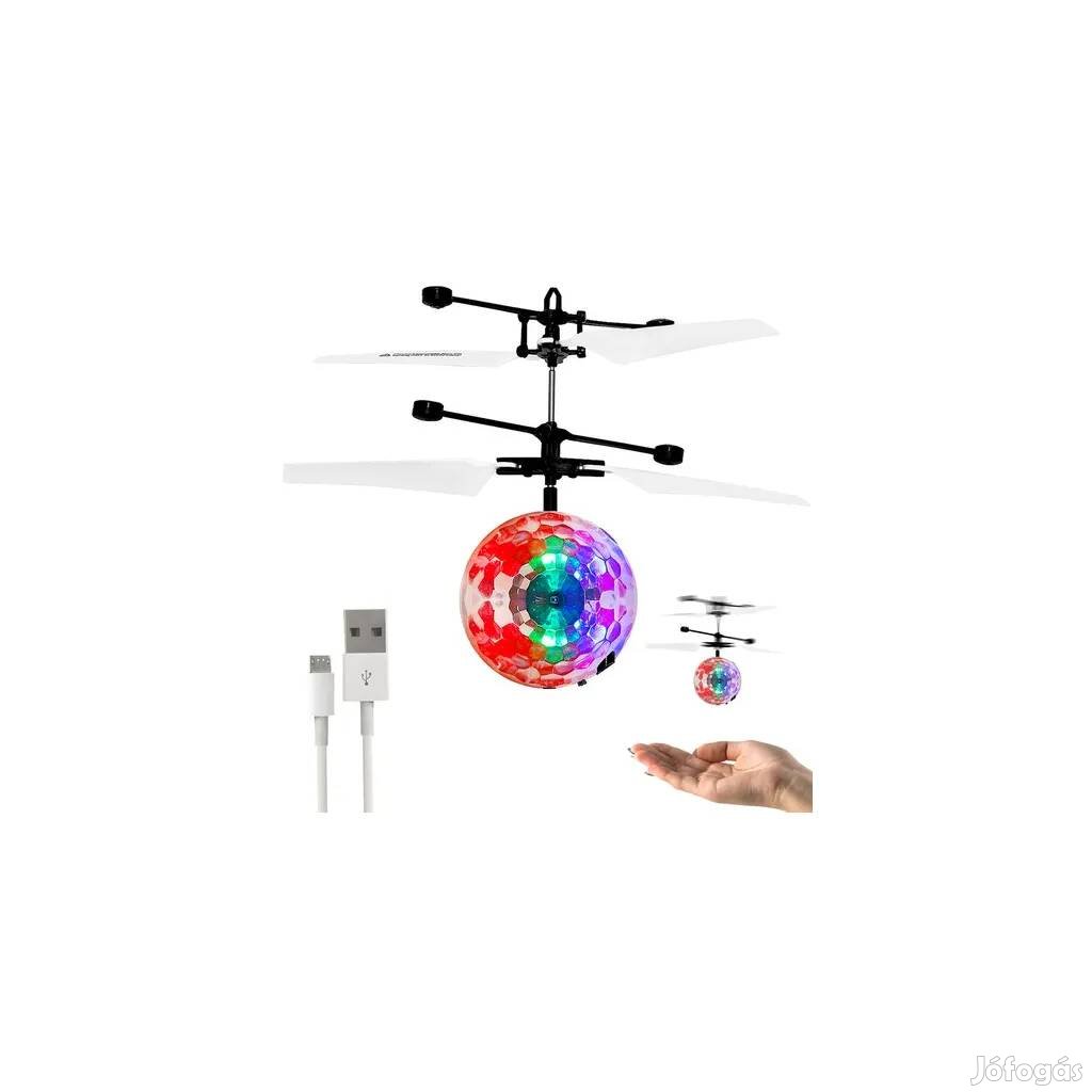 Repülő diszkógömb drón, távvezérléssel, infravörös érzékelővel, erős
