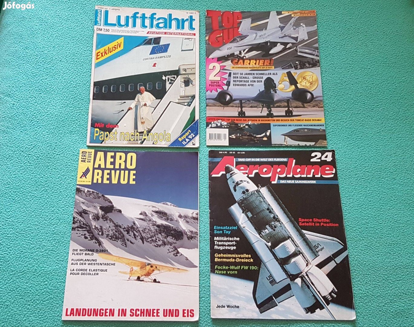 Repülős magazinok - német nyelvű (4 db)