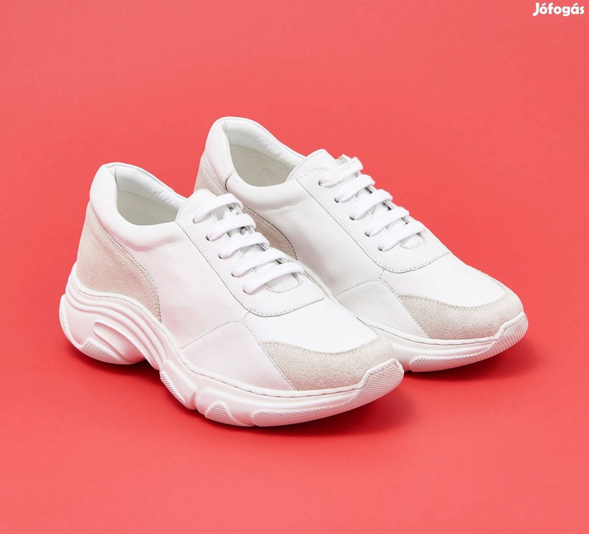 Reserved bőr velúr fehér sportcipő cipő sneakers - 38