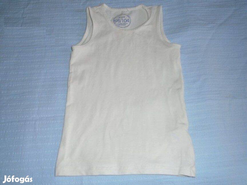 Reserved fehér ujjatlan póló trikó 3-4 évesre (méret 98 / 104)