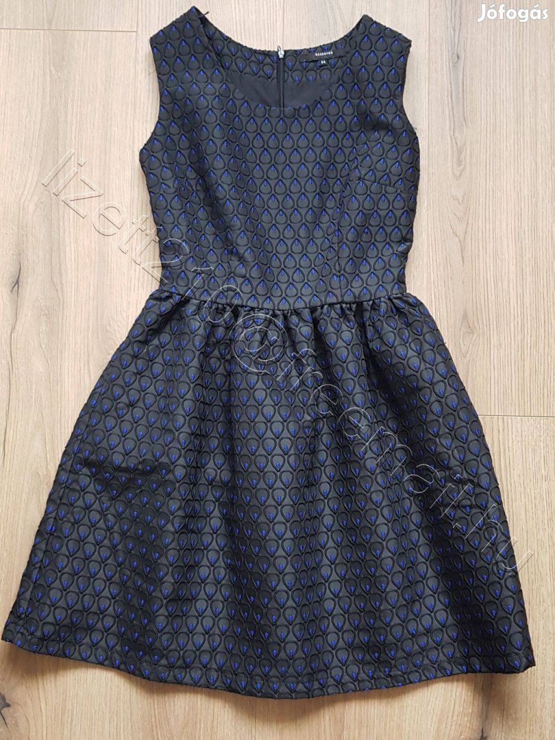 Reserved női fekete kék ruha