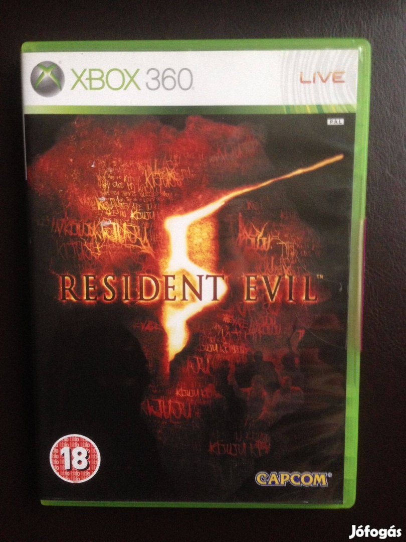 Resident EVIL 5 eredeti xbox360 játék eladó-csere