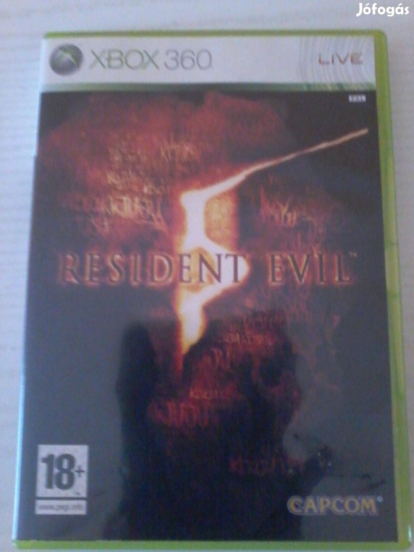 Resident Evil 5.Xbox 360 játék eladó.(nem postázom)