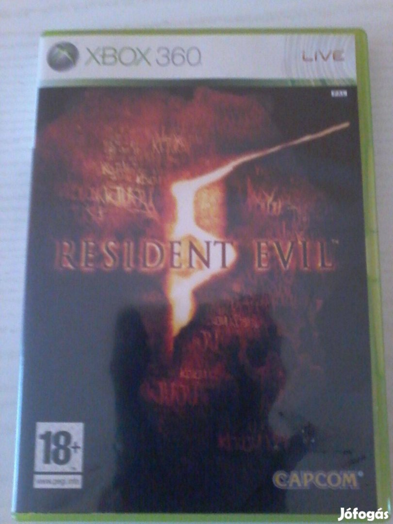 Resident Evil 5 Xbox 360 játék eladó.(nem postázom)