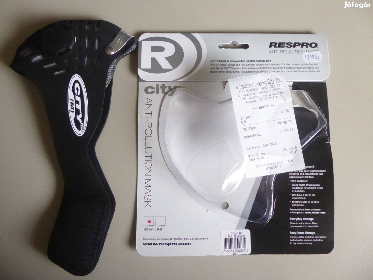 Respro City mask bicikli kerékpár maszk