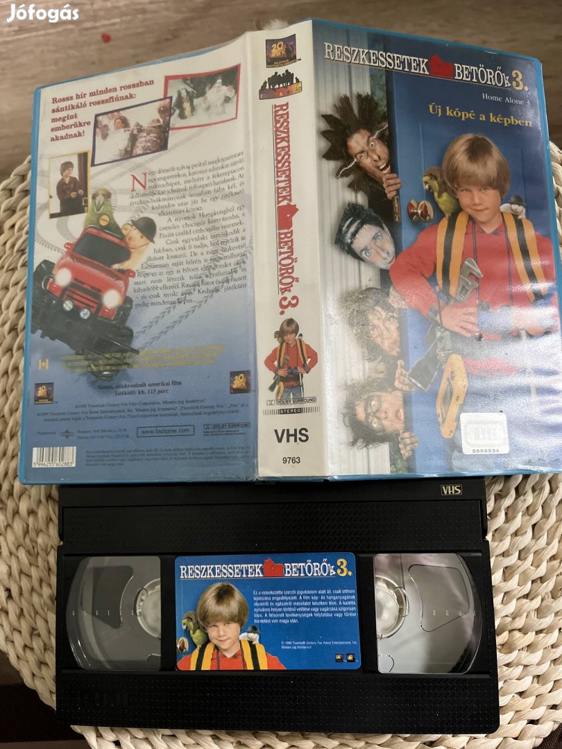 Reszkessetek betörők 3 vhs film