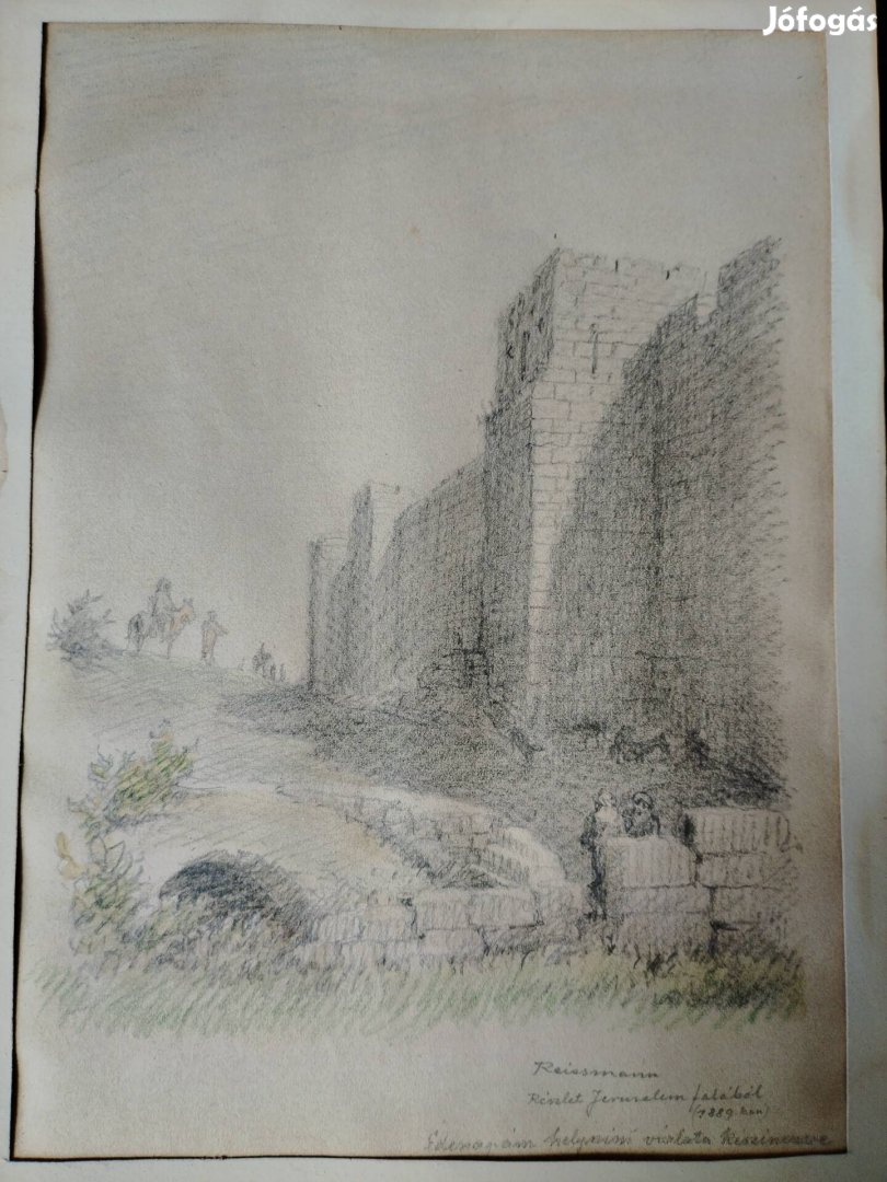 Részlet Jeruzsálem falából 1889ben