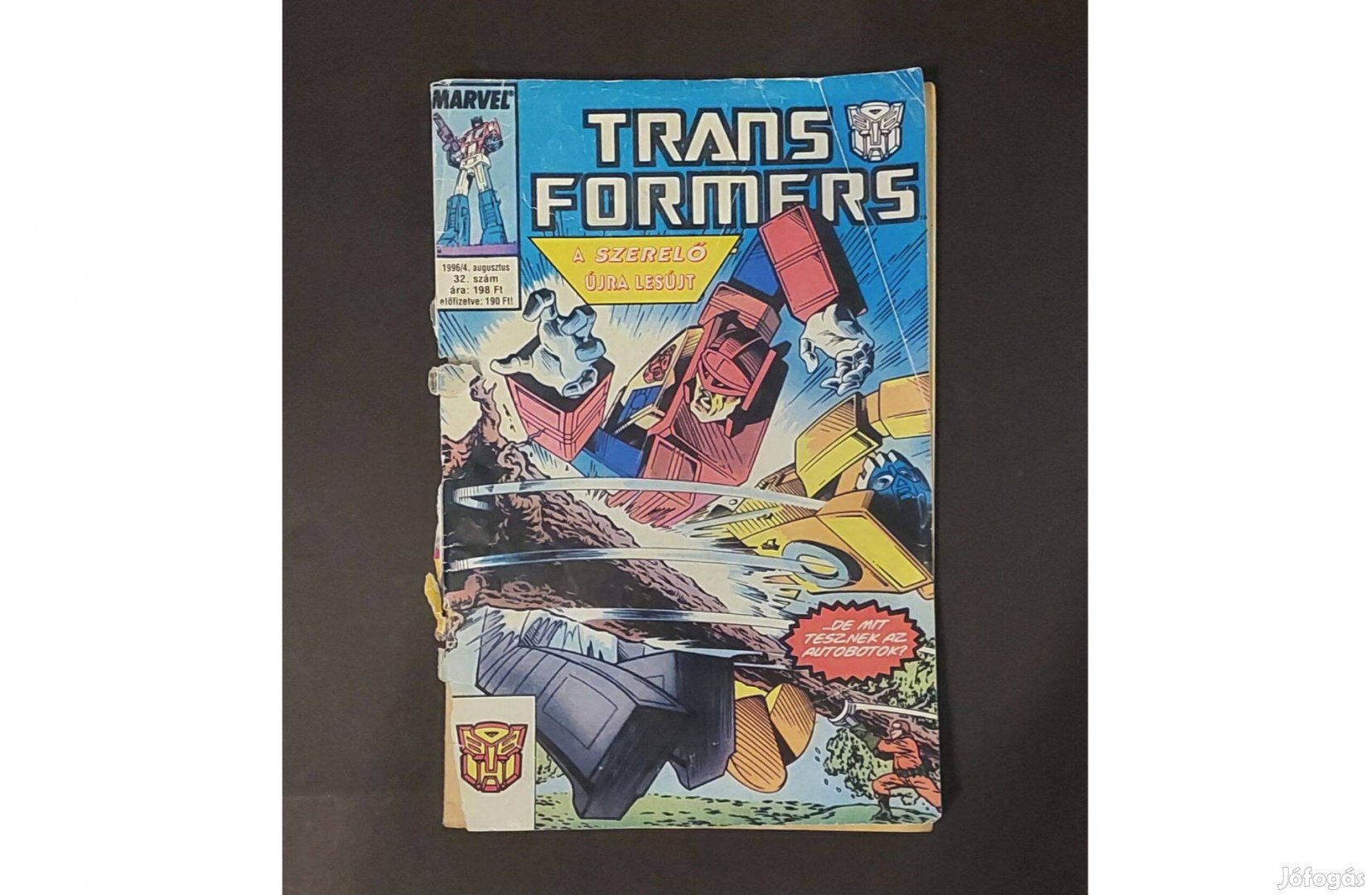 Retro 28 éves Transformers képregény Semic