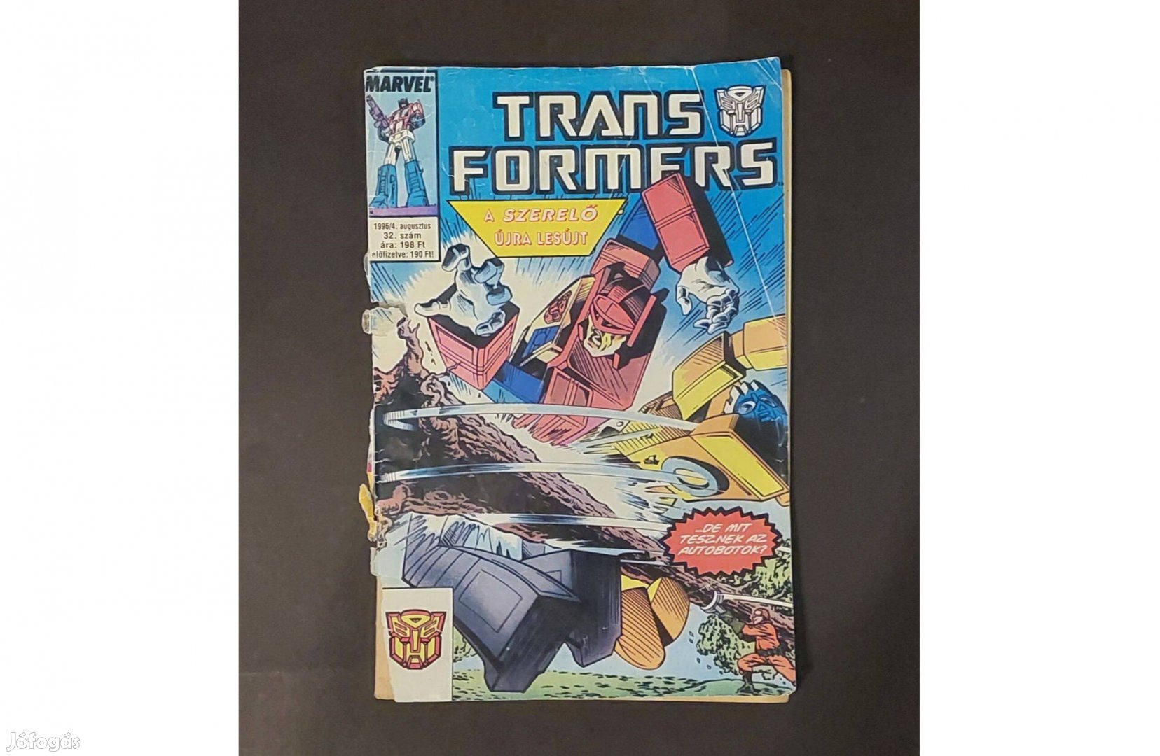 Retro 28 éves Transformers képregény Semic