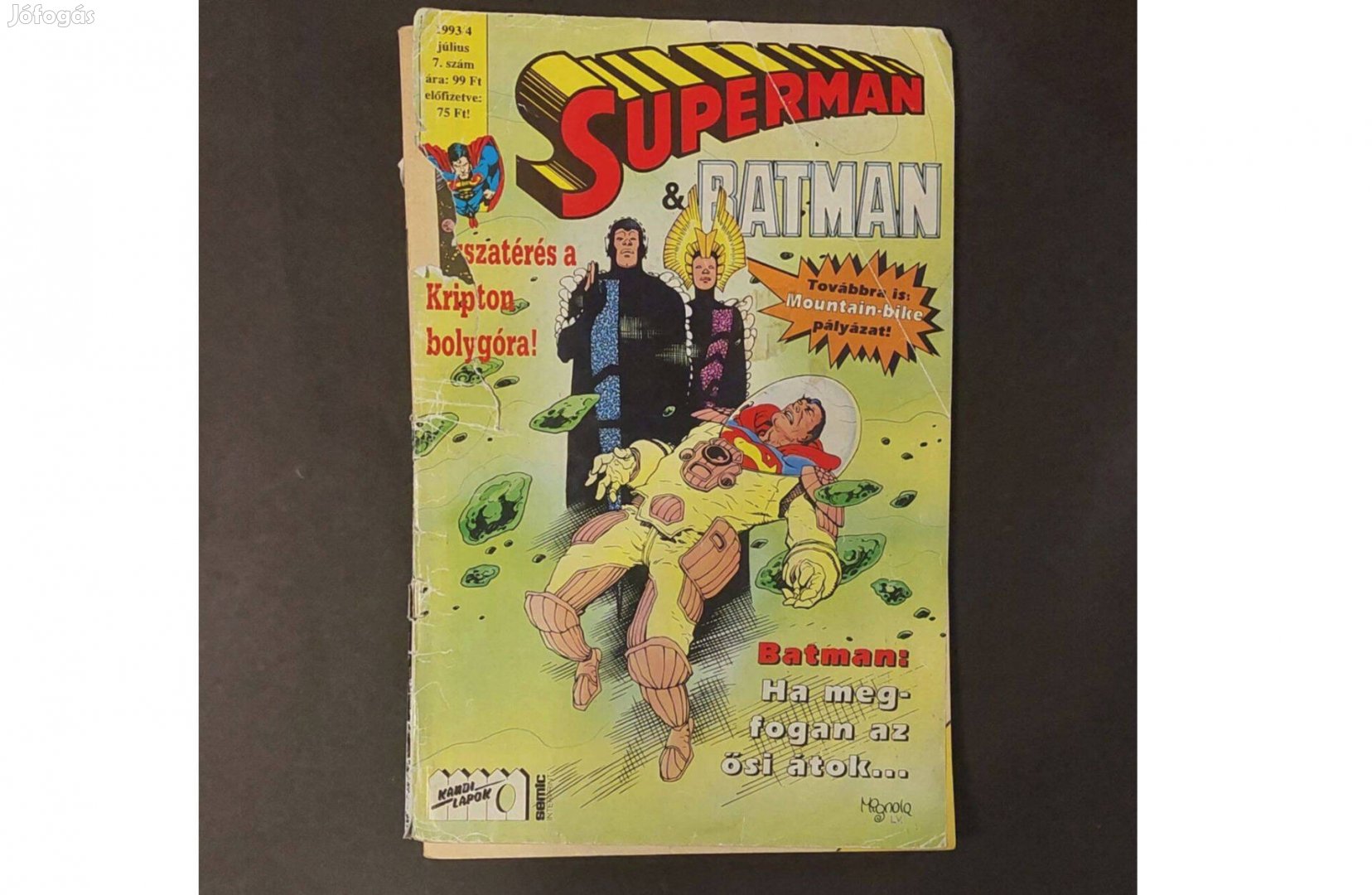 Retro 31 éves Superman és Batman Visszatérés a Kripton Bolygóra képreg