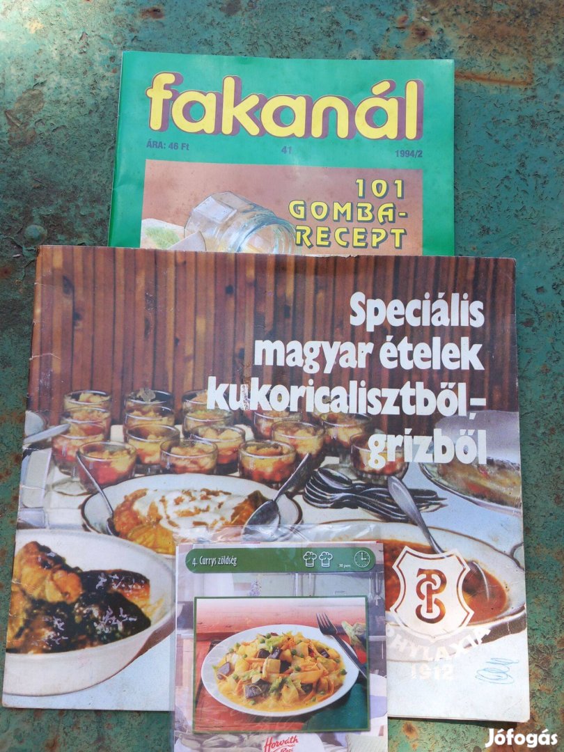 Retro 3 különböző recept újság
