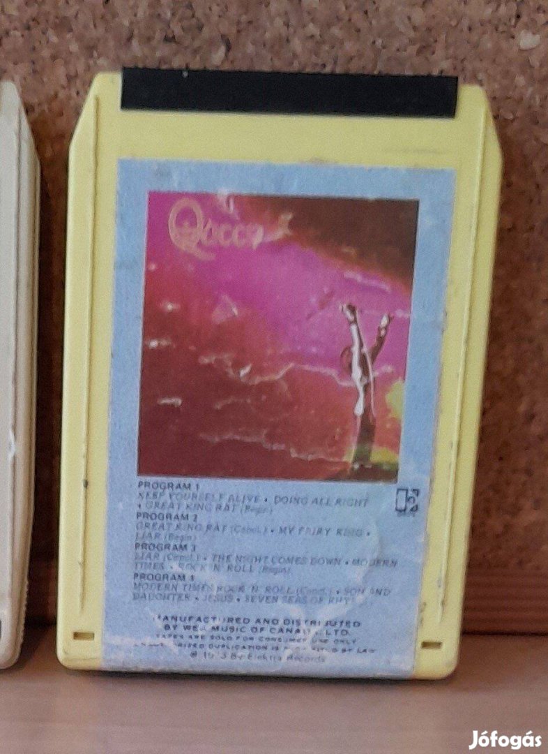 Retro 8 sávos kazetta Queen - Freddie Mercury. 1973. Ritkaság!