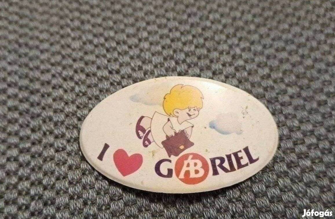 Retro ÁB Gábriel biztosító kitűző