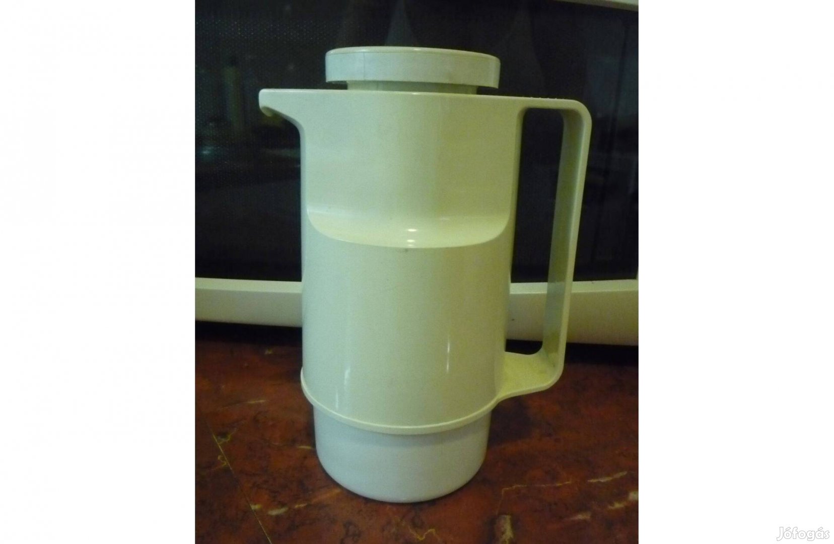 Retro Alfi Glas 0,3 dl-es kávé tea termosz kiöntővel fogóval