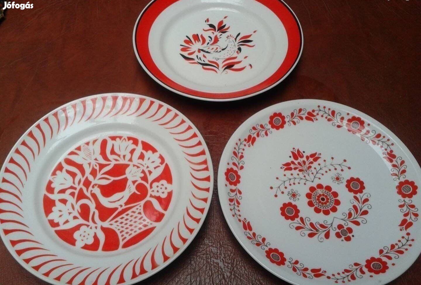 Retro Alföldi porcelán tál tányér népi motívum