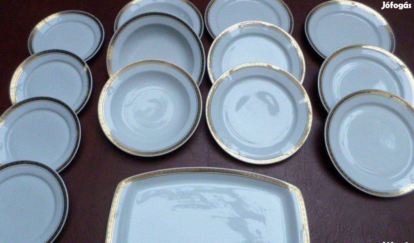 Retro Alföldi porcelán tányér készlet étkészlet