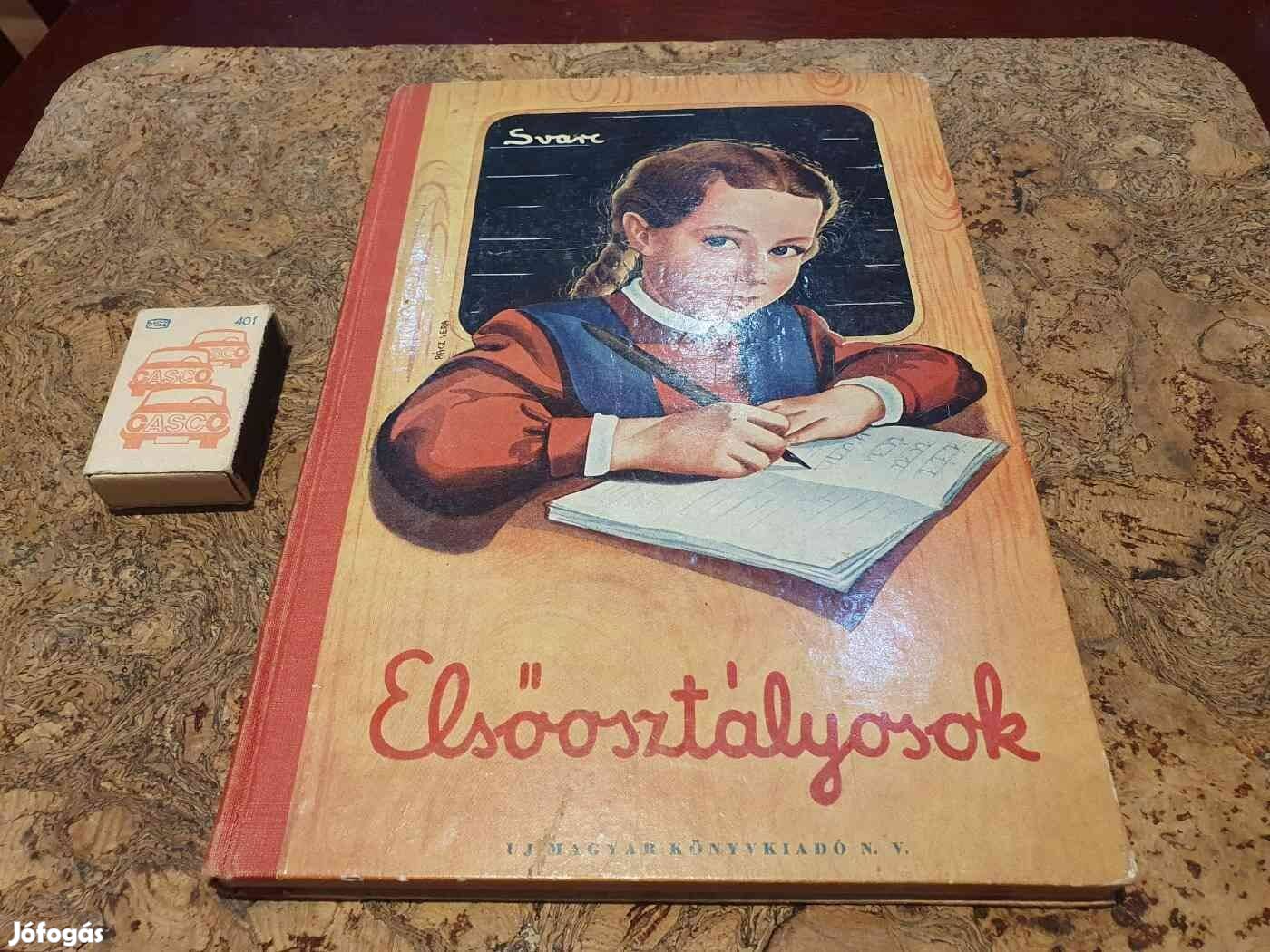 Retro Antik szép mesekönyv Jevgenyij Svarc Elsőosztályosok 1952