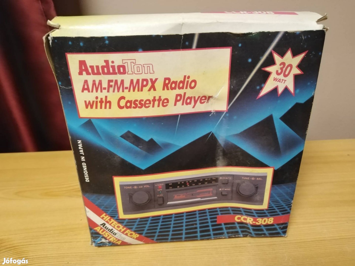 Retro Audioton CCR 308 autórádió, Ccls-200 hangfalakkal 