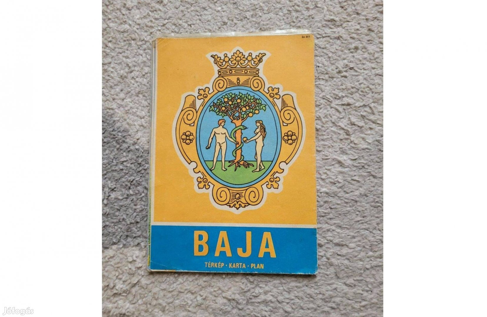 Retró Baja város térkép