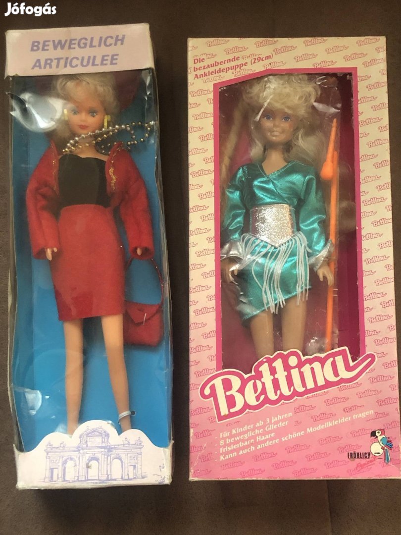 Retro Barbie jellegű babák bontatlan