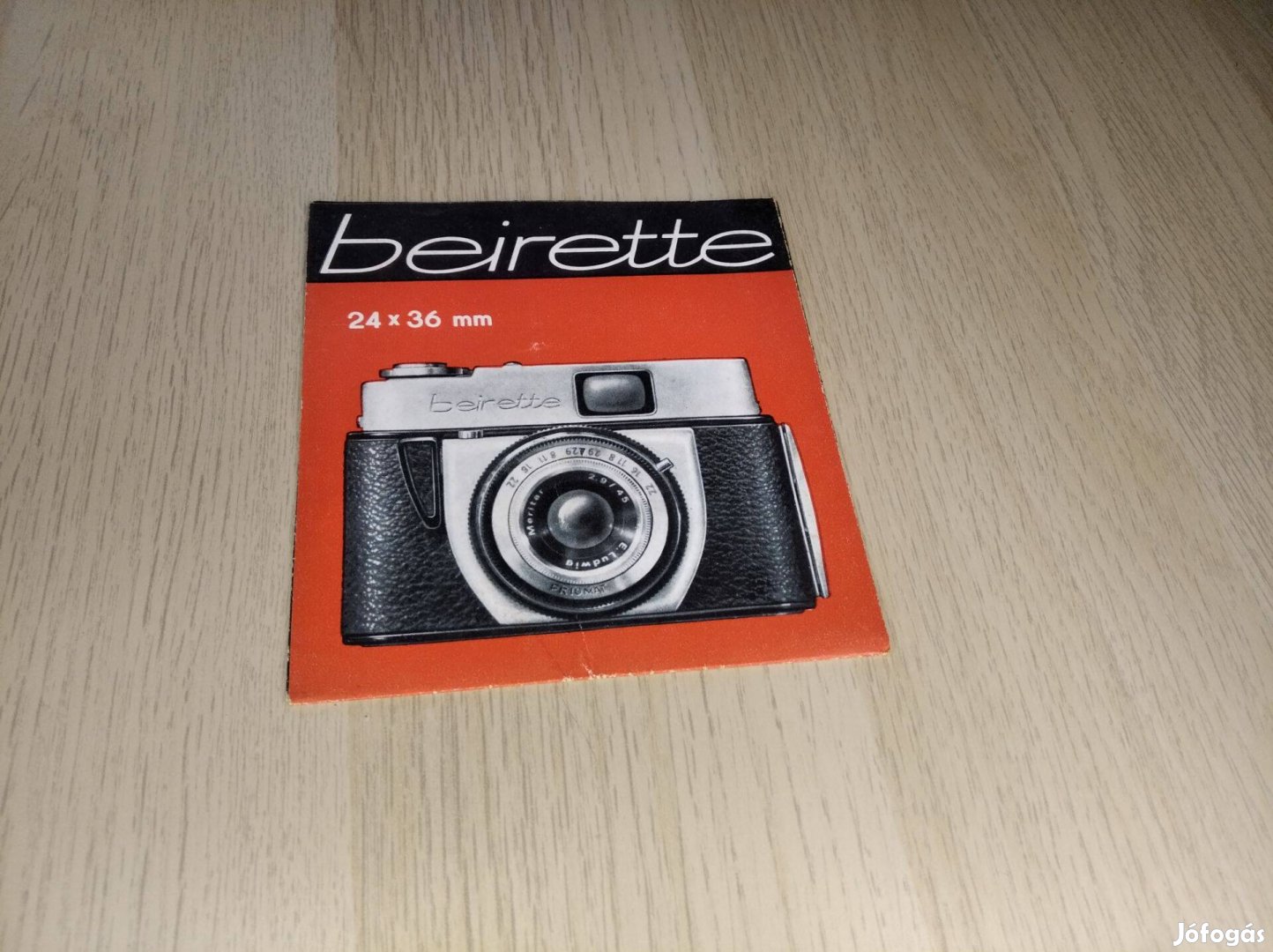 Retro Beier Beirette fényképezőgép reklám füzet