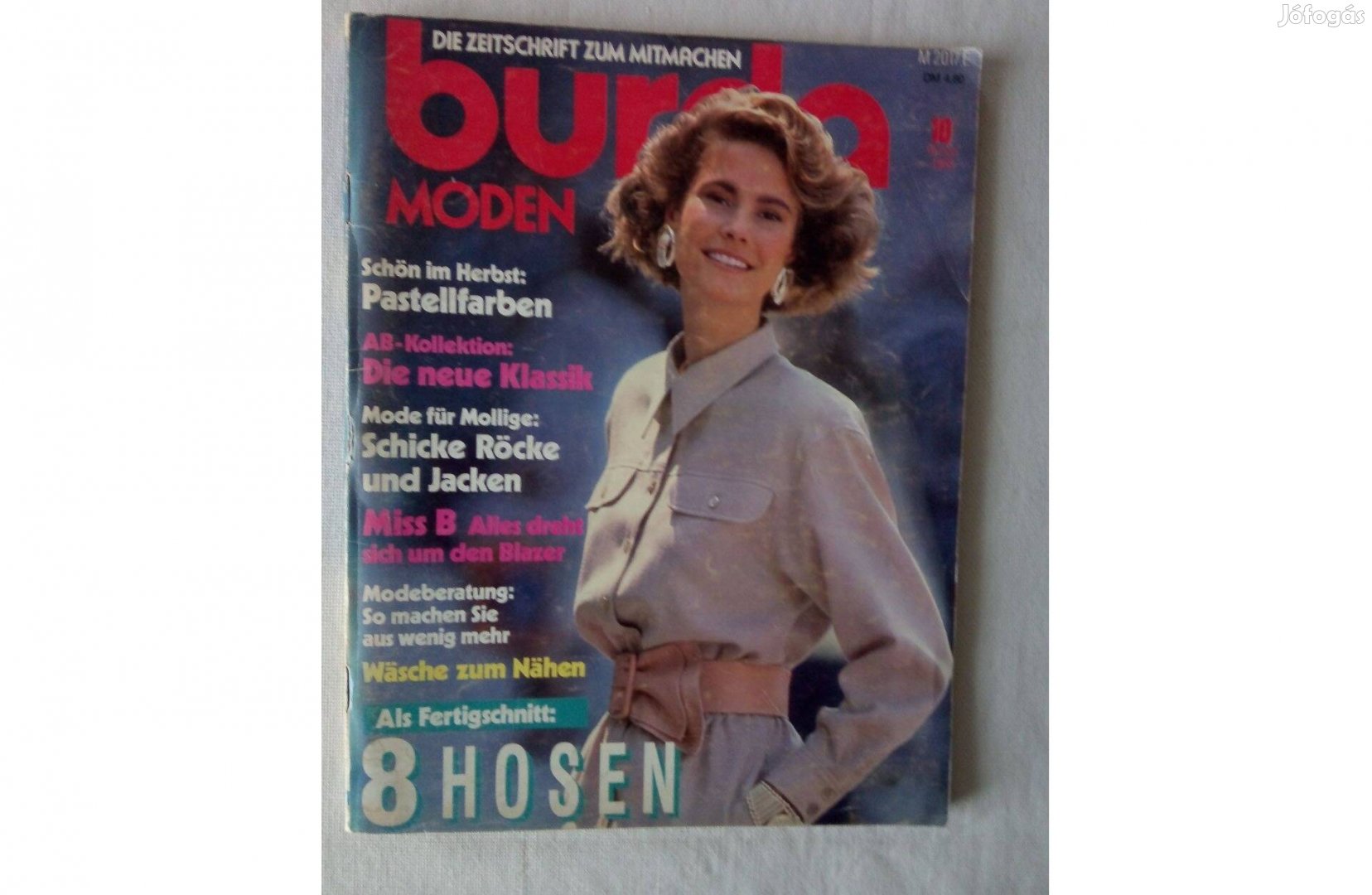 Retró Burda magazin német nyelven. 1988. okt