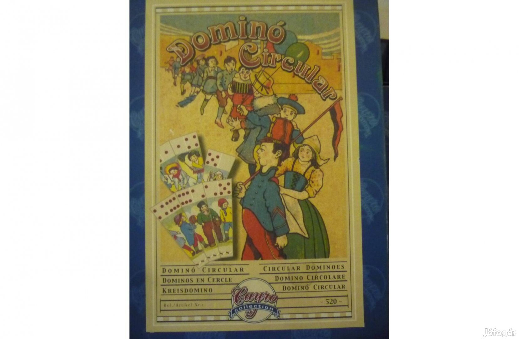 Retro Cayro Collection Domino cirkular kör alakú dominó társasjáték