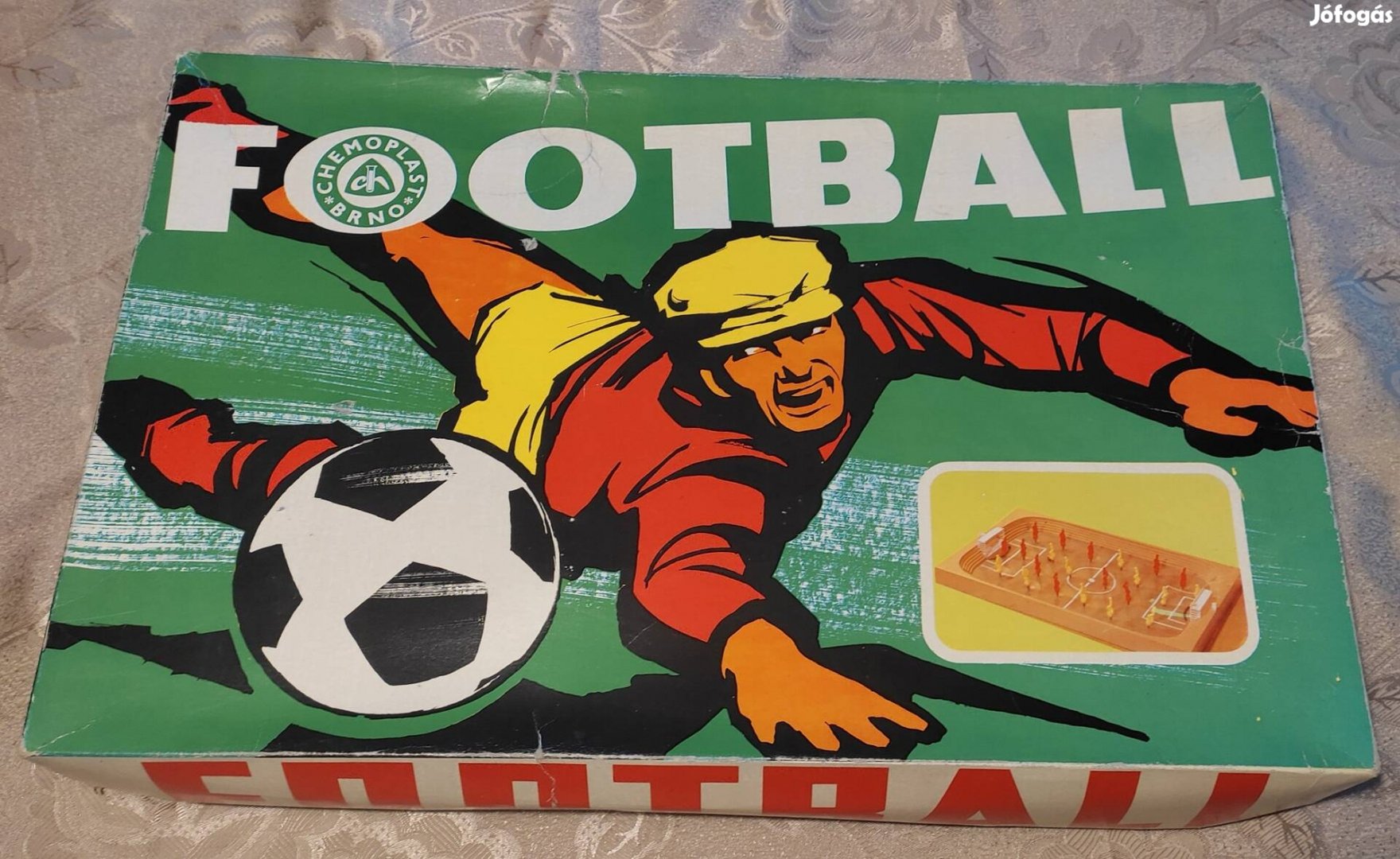Retro Chemoplast focis játék. Eredeti doboz 