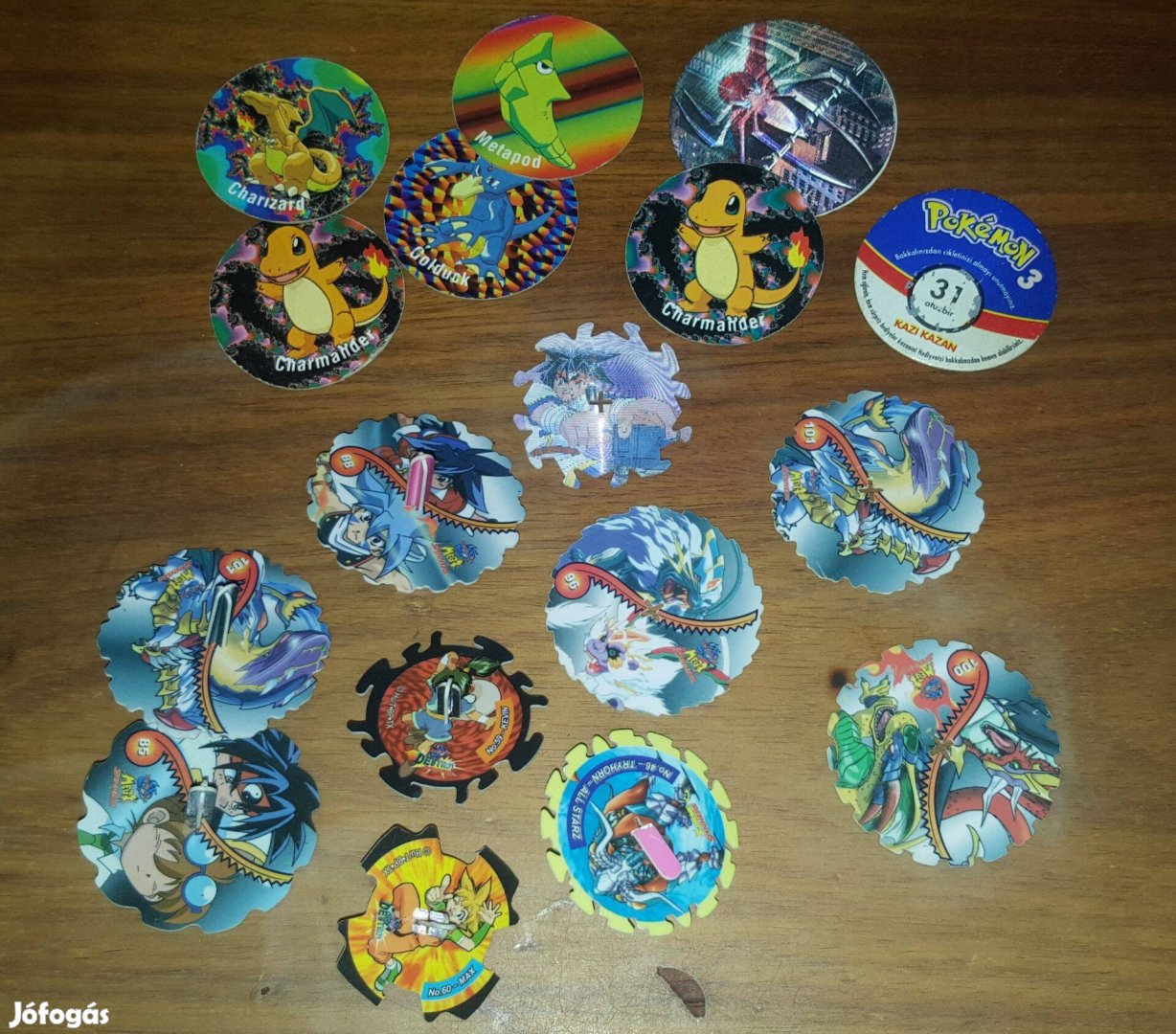 Retro Chips Tazók Beyblade Pokemon