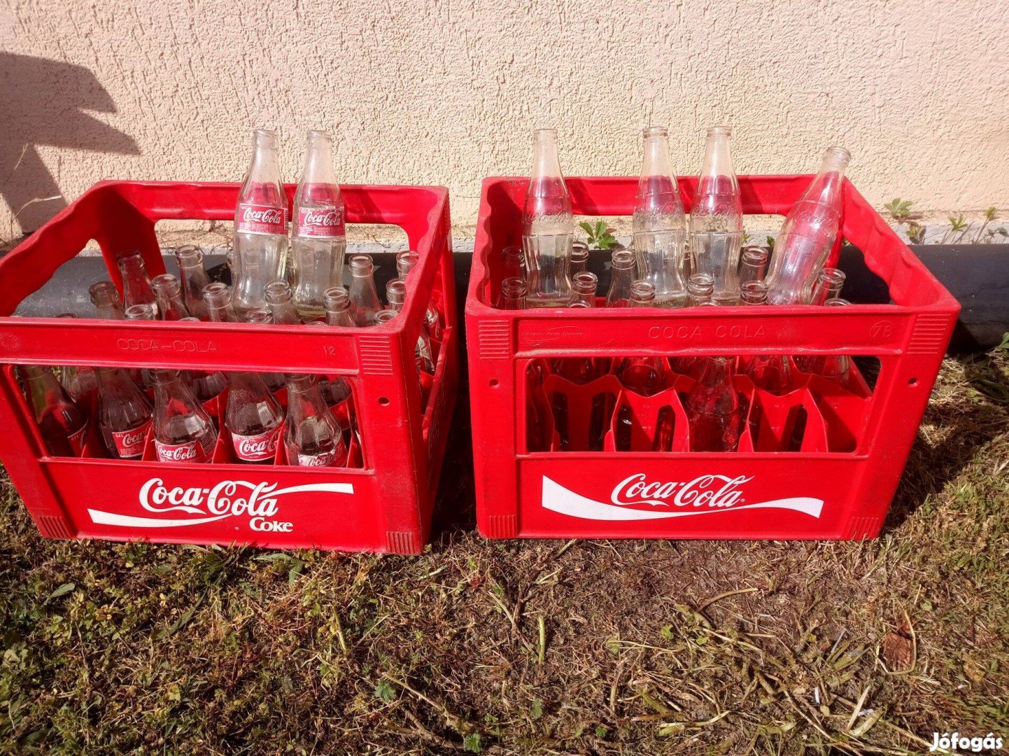 Retro Coca-Cola 0,2L-es üdítős rekesz 24 férőhelyes üvegekkel