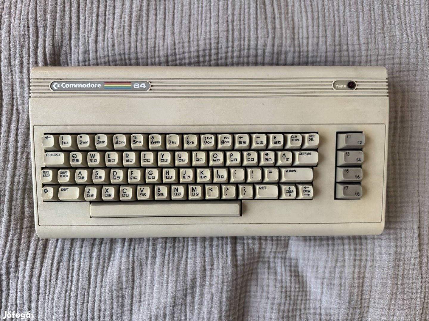 Retro Commodore 64, tesztelve, tápegység nélkül