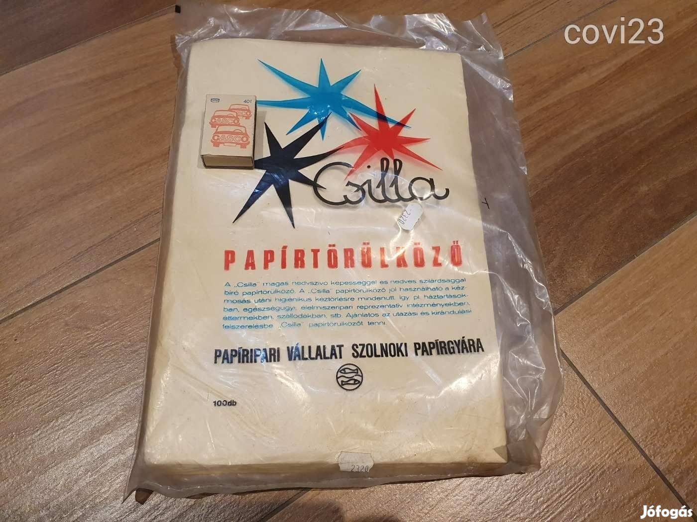 Retro Csilla papírtörülköző törlő bontatlan szocreál kádár