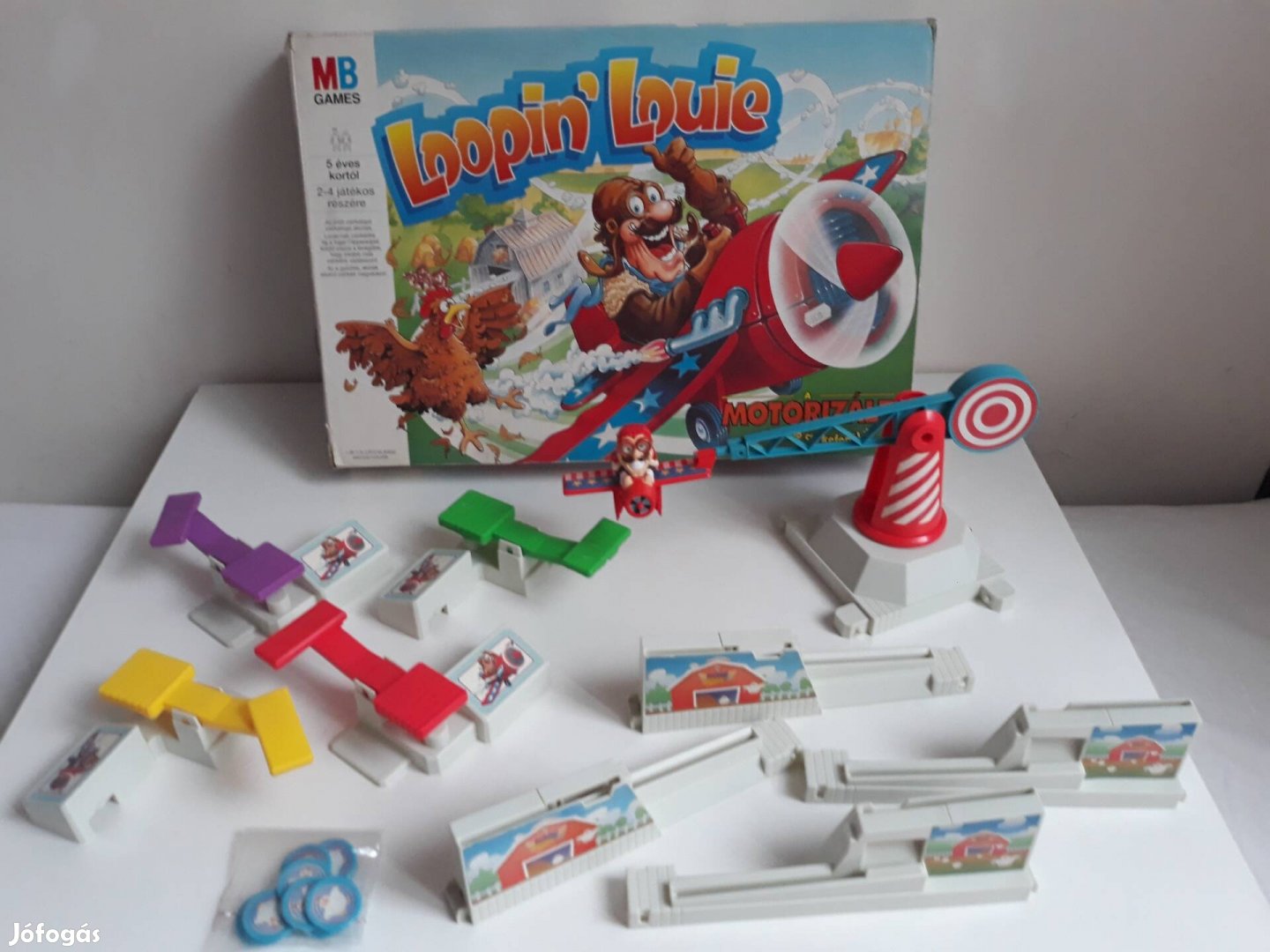 Retro Csirkelopó csirkefogó társasjáték, ritka