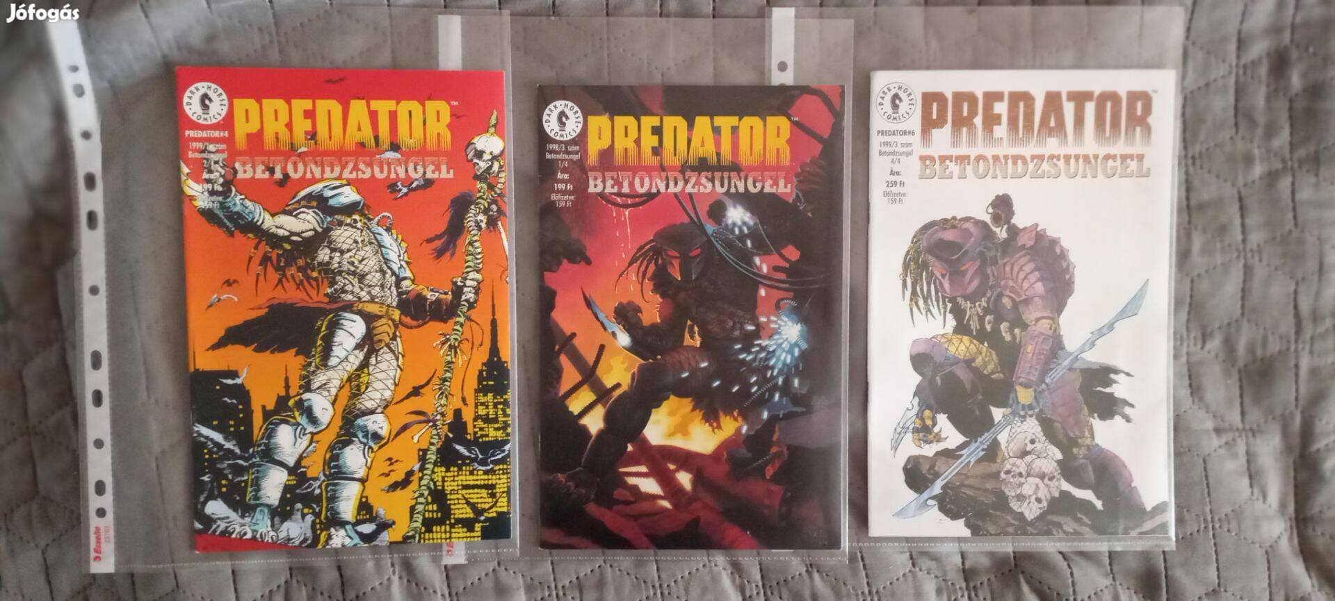 Retro Dark Horse Comics Predator Betondzsungel képregény sorozat eladó