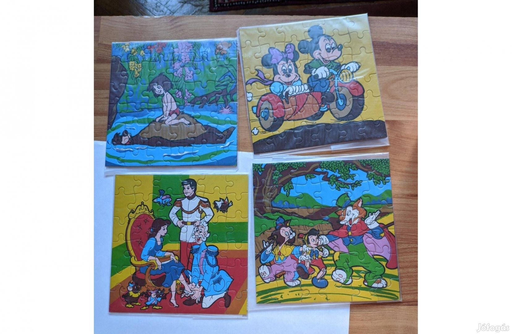 Retro Disney puzzle, 4 féle