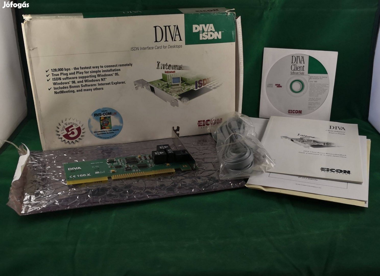 Retro Diva ISDN 2.01 ISA-PCI Hálózati kártya